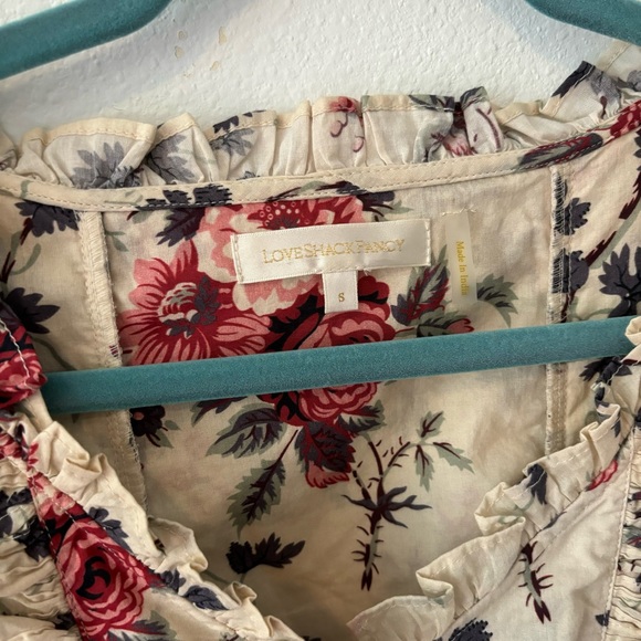 LoveShackFancy Sutton Mini Dress Floral - Picture 8 of 9